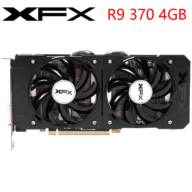 Видеокарта XFX R9 370 4 Гб 300 бит GDDR5 графические карты для AMD 560 серии VGA R9370 DisplayPort 570 580 480