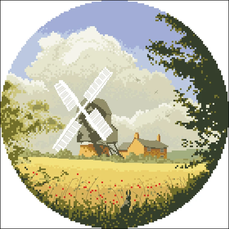 C 麦田风车 Wheatfield windmill JCCM339