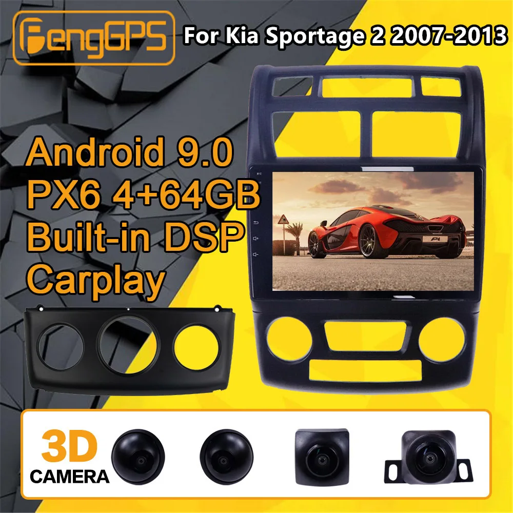 Автомагнитола для KIA Sportage 2 мультимедийный плеер на Android 2009 2011 стерео PX6 аудио GPS