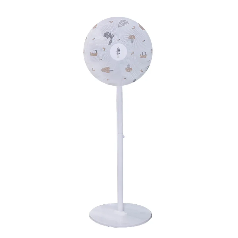 PEVA Fan Cover Cartoon Printed Electric Fan Dust Cover Floor-Standing Waterproof Storage Stand Protective