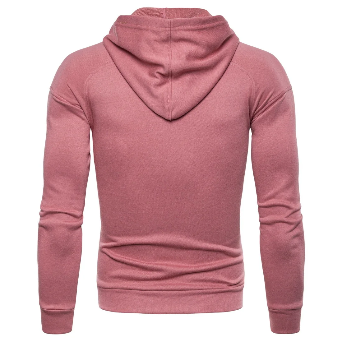 European And American-Style Stylish Hooded Hoodie Cardigan Ouma Solid Color Youth Jacket Yw009