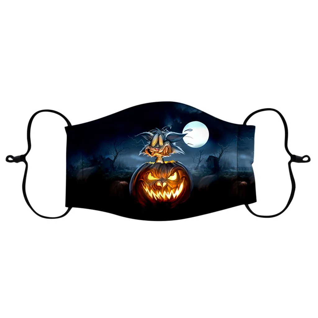 1pcs Child Fashion Cool Mouth Cover Holloween Pollution And Masks Safe Breathable Washable Reusable Face Mask For Kids Masque 2