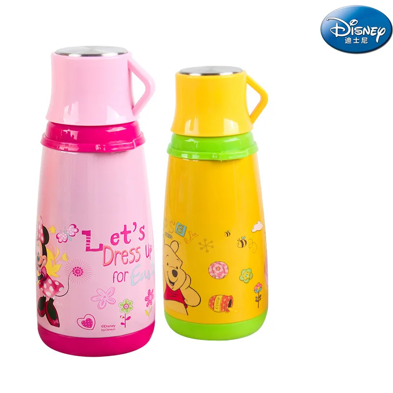 

Disney Genuine Product New Style Children Pot-Bellied Insulated Cup Students Multi-Purpose Stainless Steel Belt Cup Lid Gift Env