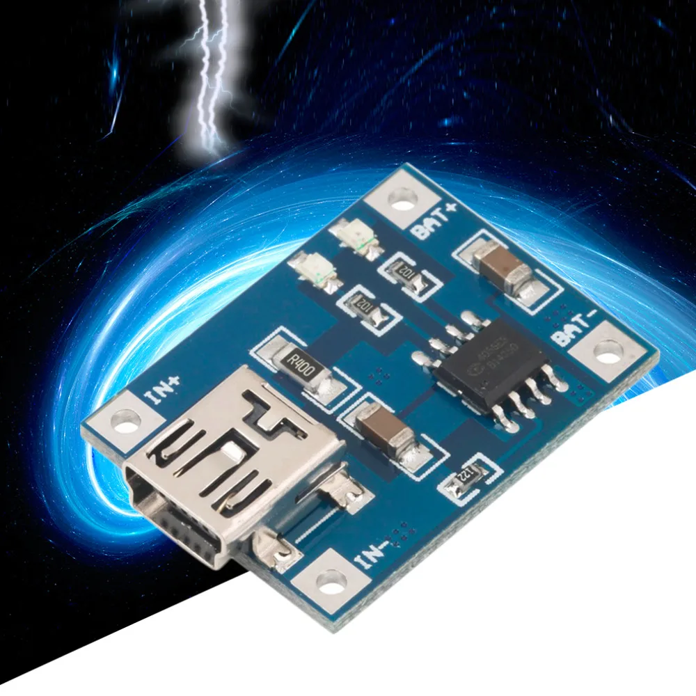 1 шт. зарядная плата TP4056 5 в Mini USB 1A для литиевого аккумулятора модуль зарядного
