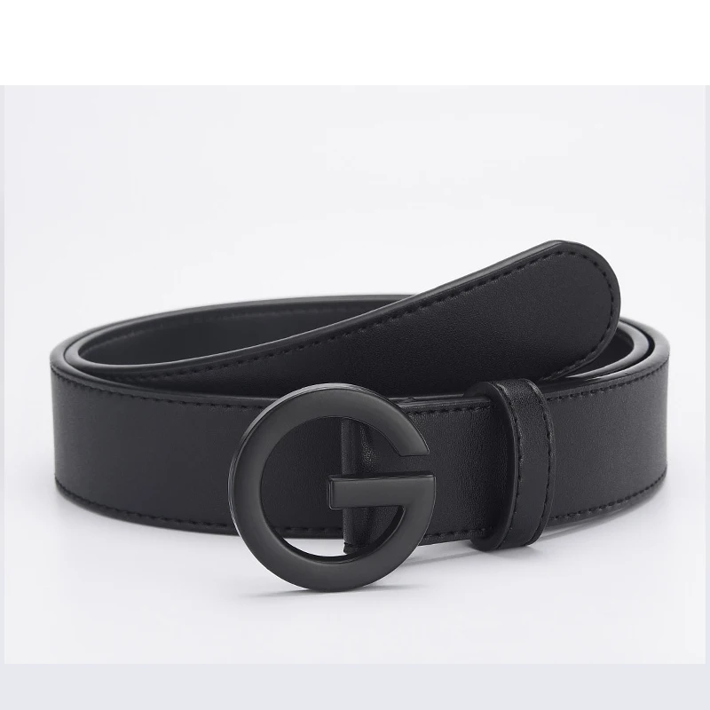 

Aoluolan Designer Belts Men Luxury Famous Brand Male Strap Waist High Quality Genuine Leather Belt Jeans G Letter Buckle Belt