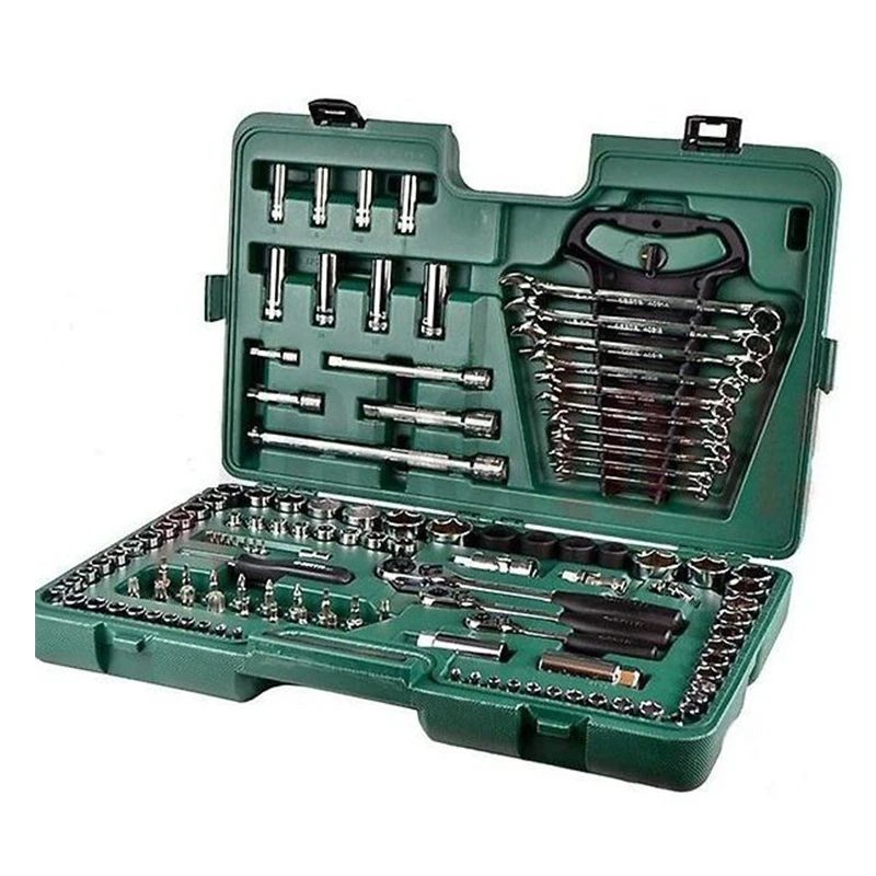 "SATA 120+2 шт базовый набор инструментов для обслуживан ия нож ударная гаечный ключ Ручные инструменты для ремонта 09014A