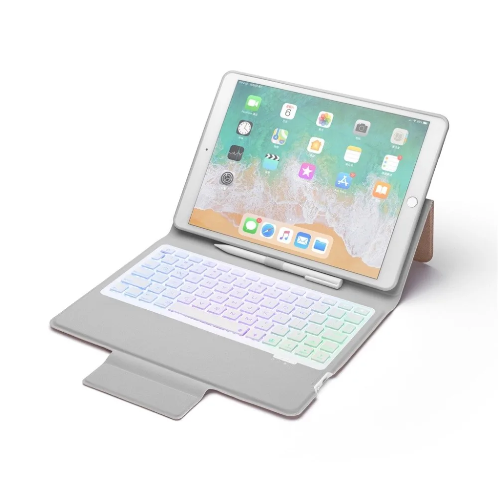 Чехол с клавиатурой Bluetooth с держателем карандаша для iPad Pro 10,5 дюймов /iPad Air 10,5 дюймов планшет с держателем карандаша