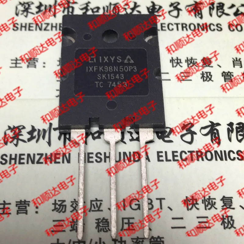 

10pcs / lot IXFK98N50P3 new stock TO-264 500V 98A quantity