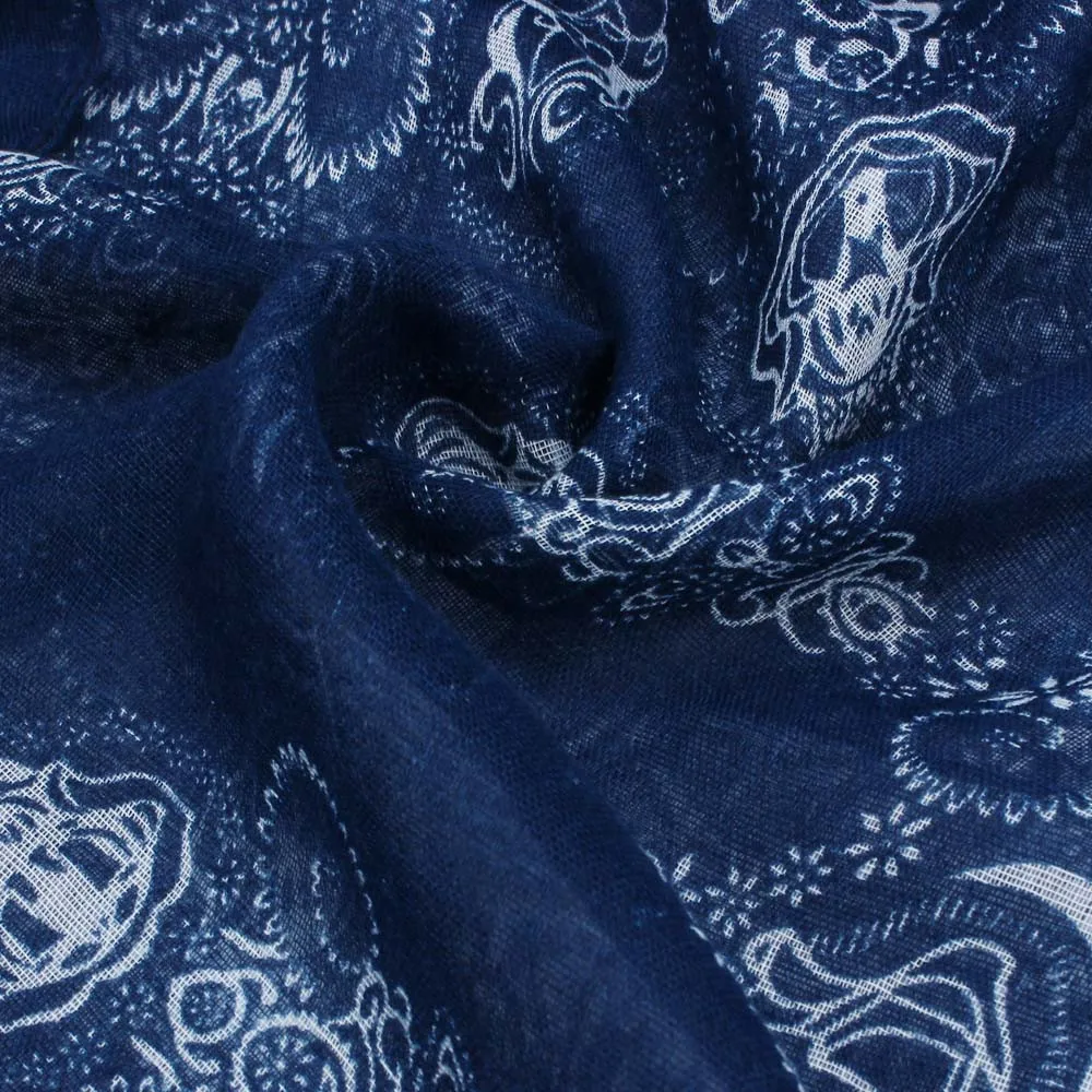 Тонкий платок шали Шелковый атласный шарф для женщин леди с классическим принтом шарф шарфы Защита от солнца марлевые платок