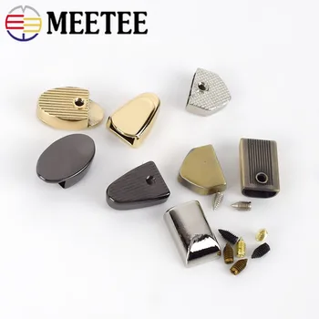

50pcs Metal Zipper Pull Tail Lock Clip Buckles Zipper Cord Stop Plug Head Screw DIY Bags Leather Hardware Accessories Crafts