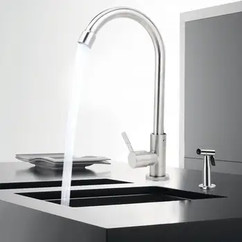 

Kitchen Faucets torneira para cozinha de parede Crane Kitchen Bathroom Single Cold Type Water 360 Degree Rotatable Faucet