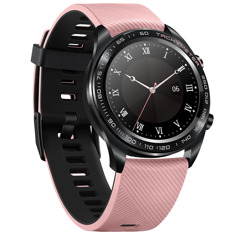 Huawei Honor Watch Dream, умные часы, спортивные, для сна, бега, велоспорта, плавания, горы, gps, 1,2 дюймов, AMOLED, цветной экран, 390*390, часы - Цвет: Pink