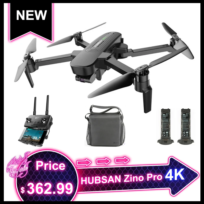 HUBSAN Zino Pro / H117S GPS 5G Wi Fi 4 км 4K с видом от первого лица UHD Drone 3 осевой карданный