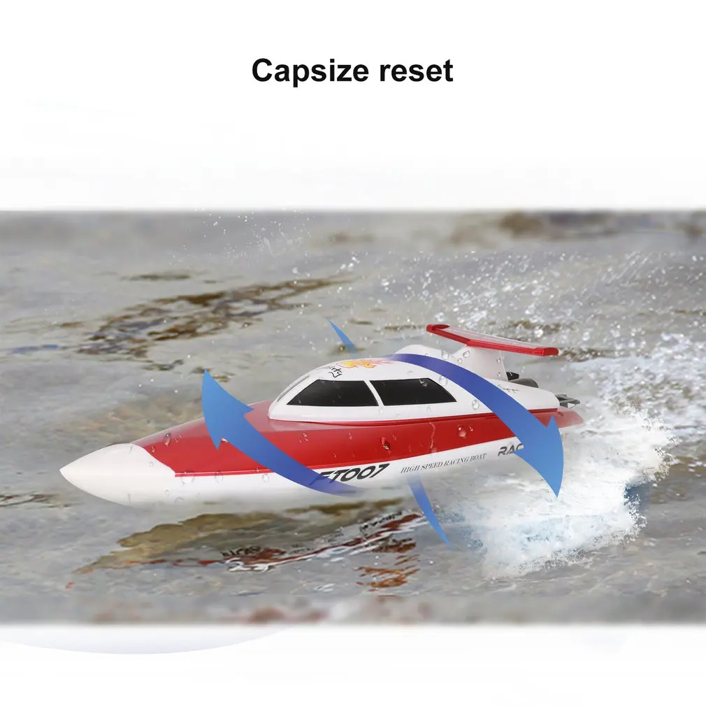 Feilun FT007 2,4G 4CH водяное охлаждение радиоуправляемая гоночная лодка 20 км/ч супер скоростная электрическая радиоуправляемая лодка игрушка лодки с дистанционным управлением