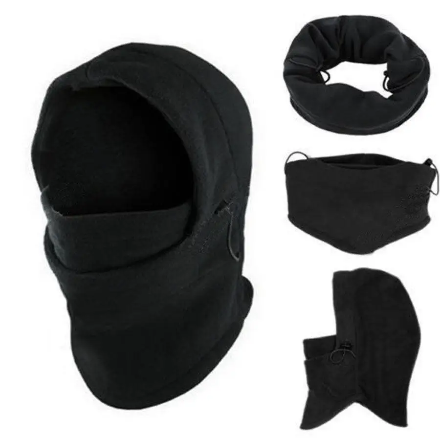 Хит, Мужская армейская Военная Лыжная маска, флисовая Шапочка, вязаная шапка, шапки, утолщенные, для улицы, ветрозащитные, теплые, черные, зимние, велосипедные аксессуары