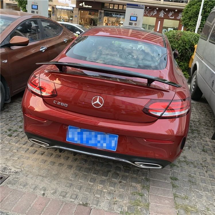 Для Benz W205 c-класс купе спойлер TF ABS заднее крыло автомобиля Спойлер для Benz W205 две двери C180 C250 C350 C63 купе спойлер