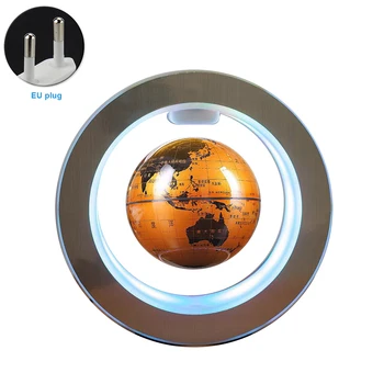 

Decorative Earth Gift 4 Inch World Map Floating Globe Office Led Home Illuminated Desktop Magnetic Levitation Auto Rotating