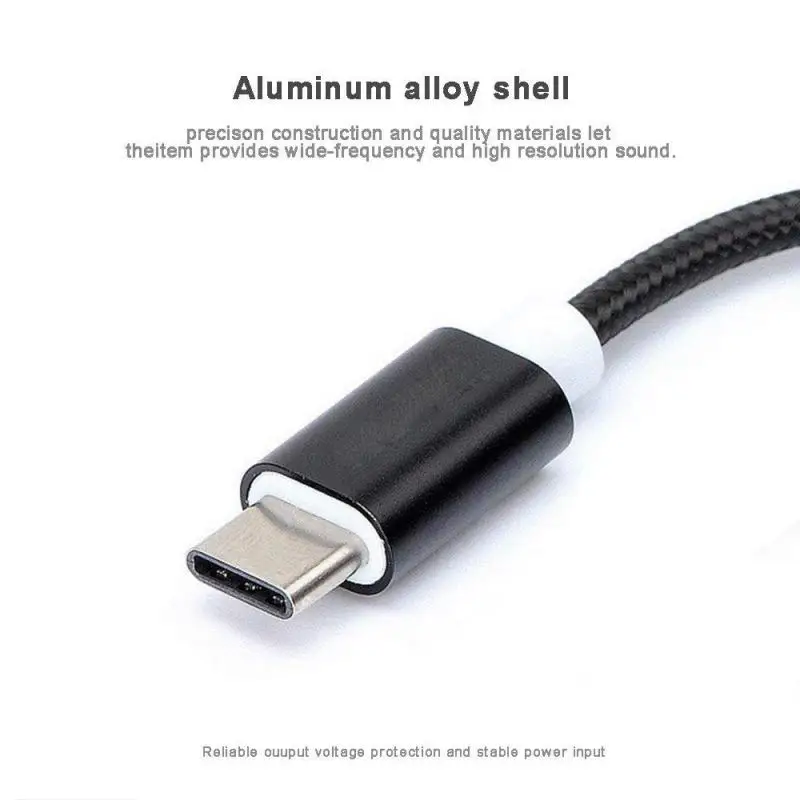 2022 New USB Type C To 3.5mm Aux Adapter Type-c 3 5 Jack Audio Cable For Samsung Galaxy S21 S20 Huawei Xiaomi Redmi Phones