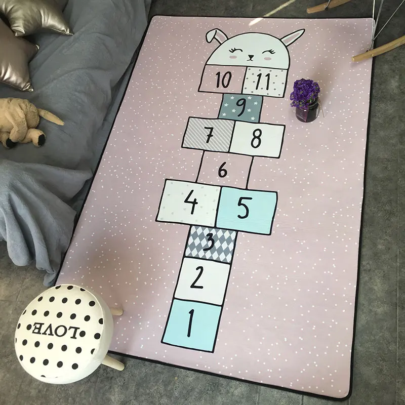 

Educational Numbers Baby Jumping Mats Soft Kids Rug Room Play Mat Crawling Pad Floor Rug Playmats for Baby Gym