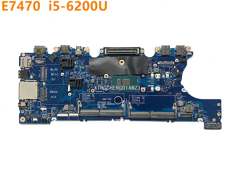 Материнская плата для DELL Latitude E7470 с процессором i5-6200U LA-C461P 3GMP2 03GMP2 CN-03GMP2 100%