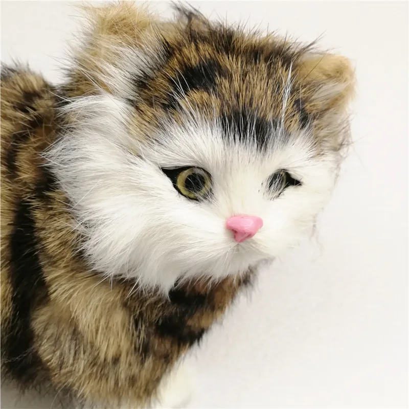 New Style Hot Sales Crafts Simulated Animal Model Cat Creative Gifts Home Decoration Cute Little Cat