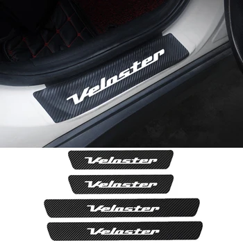 

For Hyundai Veloster FS 2011-2017 2018 2019 2020 PU Carbon Fiber Car Door Sill Protector Sticker Anti Scratch Cover Accessories