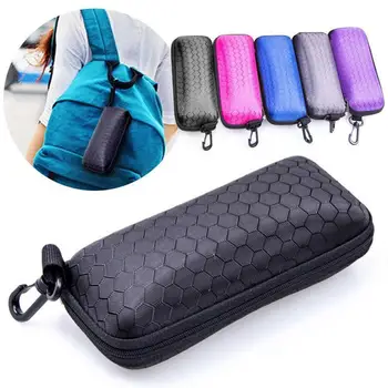 

Glasses Storage Box Zipper Hard Eye Glasses Case Protable Eyewear Protector Box Rectangle Bags Glasses Cases U3G4