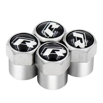 

Car Auto Wheel Tire Tire Rod Air Valve Dust Plugs Covers For Volkswagen VW R Line Scirocco CC GOLF MK6 Accessories Car Styling