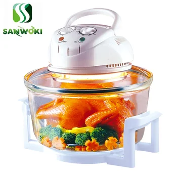 12L Halogen Oven Turbo Oven Wave Oven 1300w Electric Fryer air halogen cooking pot Air frying machine Lightwave furnace 1