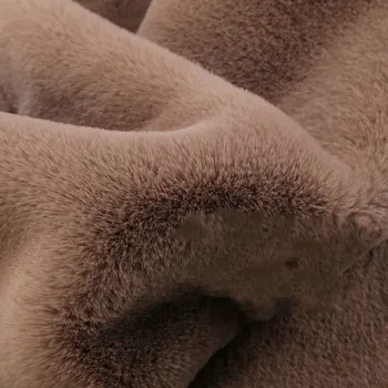 

25mm Length Thick imitation rabbit fur cloth fabric For DIY Sewing Scarf Coat decoration cloth artificial wool 1400G