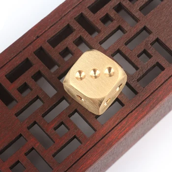 

Brain Power Develop Toy DIY Home Square Handheld Manual Tools Ornament Durable Copper Dice