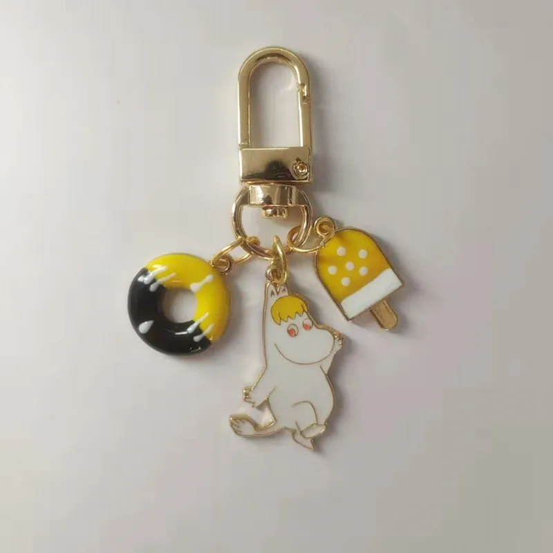 Snork maiden Moomin Mummi брелок Новое поступление модный унисекс Бегемот персонажа плюшевый брелок Романтический мультфильм металлический брелок - Color: Snork maiden