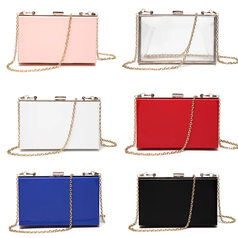 

Vrouwen Acryl Clear Purse Leuke Transparante Crossbody Tas Lucite See Through Handtassen Avond Clutch Evenementen Stadion Goedge