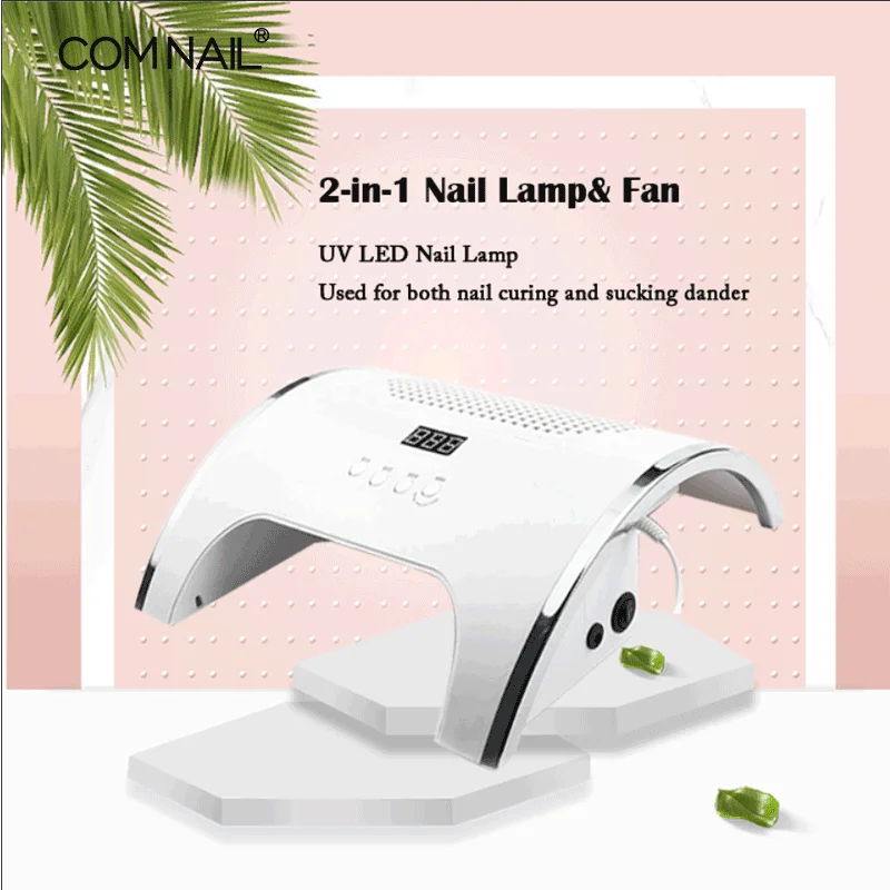 

80W 2-IN-1 Nail Lamp & Nail Dust Collector Manicure with Two Powerful Fan 36 LEDs Nail Dryer Vacuum Cleaner Manicure Tools