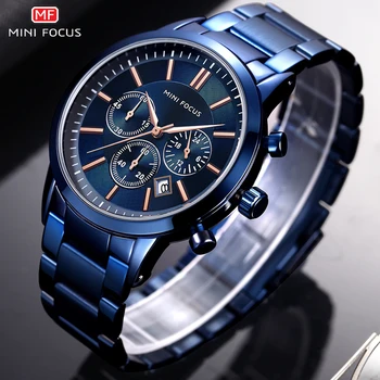

Military Watches Men Stainless Steel Waterproof Quartz Wristwatch Chronograph Clock Male Fashion Sports Watch Relogio Masculino