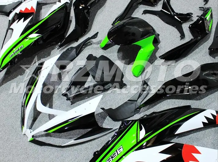 ABS Полный комплект обтекателя подходит для Kawasaki ZX6R 2013 Обтекатели ZX-6R ниндзя 636 599 акула