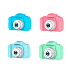 Детская мини-камера 2 дюймов экран заряжаемый цифровой дети мультфильм милые игрушки для улицы фотографии реквизит для ребенка подарок на день рождения