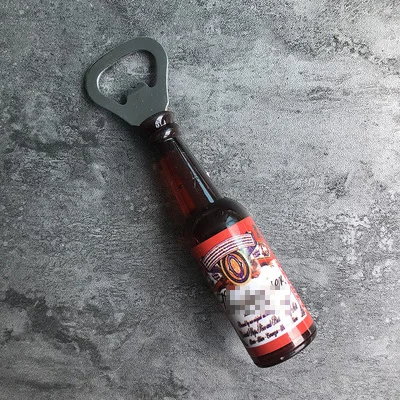 Creative Simulation Beer Bottle Opener Multifunctional Magnetic Refrigerator Magnet Bottle Bar Decoration Kitchen Gadgets J