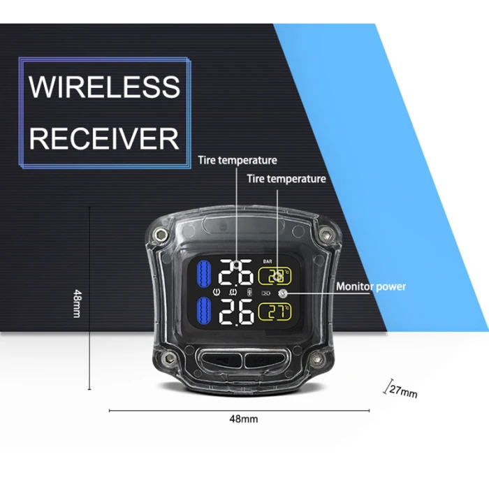 Система контроля давления в шин мотоцикла TPMS с 2 датчиками для мотоцикла F-Best