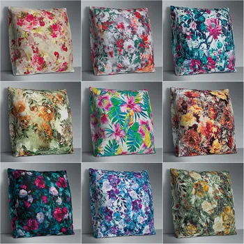 

Cute Double Side Print Cushion Cover Polyester Decorative for Sofa Seat Soft Throw Pillow Case Cover 45x45cm Home Decor