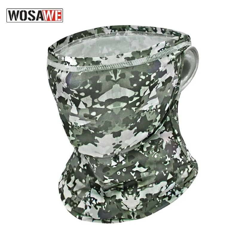 

Men Camouflage Green Neck Buff Riding Scarf Breathable Tactical Neck Warmer Face Cover Fishing Cycling MTB Bike Bicycle Bandana
