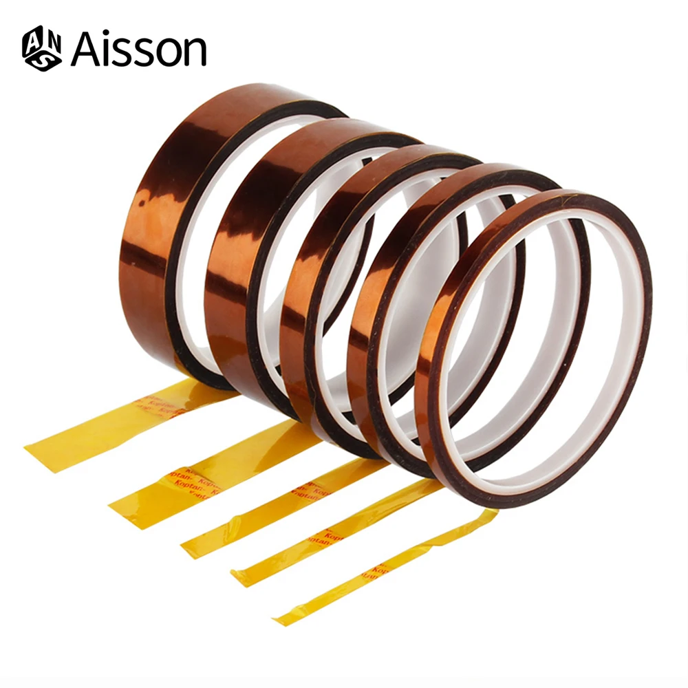 Polyimide Tape Adhesive 5/10/12/15/20/25MM 3D Printing Board Protection High Temperature Heat Resistant Electronic Insulation