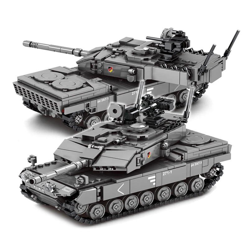 898 шт Leopard 2 A7 главный боевой танк строительные блоки Современные Военные танки