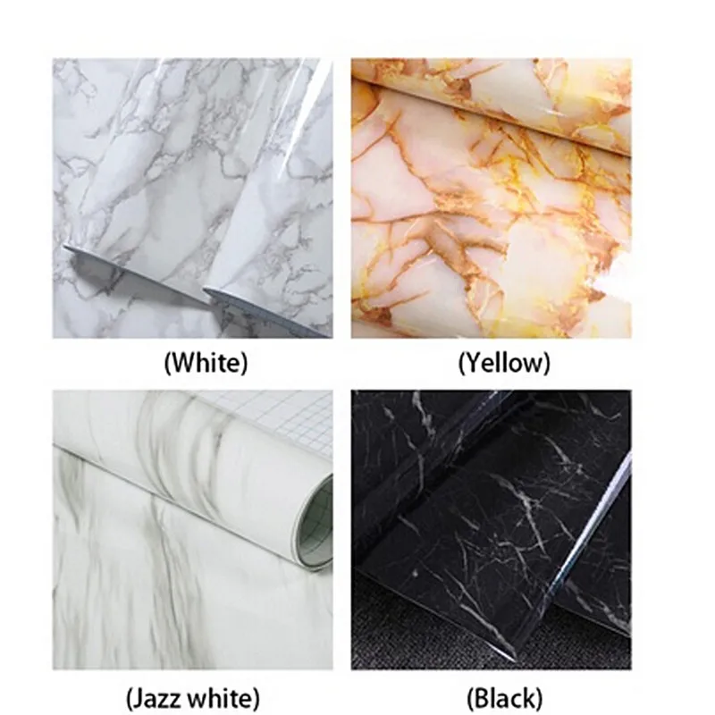 50Cm Waterproof Moisture-Proof Adhesive Stickers Pvc Wallpaper Wallpaper Wall Stick Mesa Table Furniture