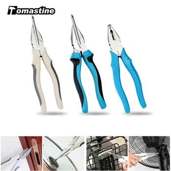 

8inch Multifunctional Pliers Cutter Crimper Automatic Electrician Tools Self Adjusting Wire Stripping Pliers with Screwdirver