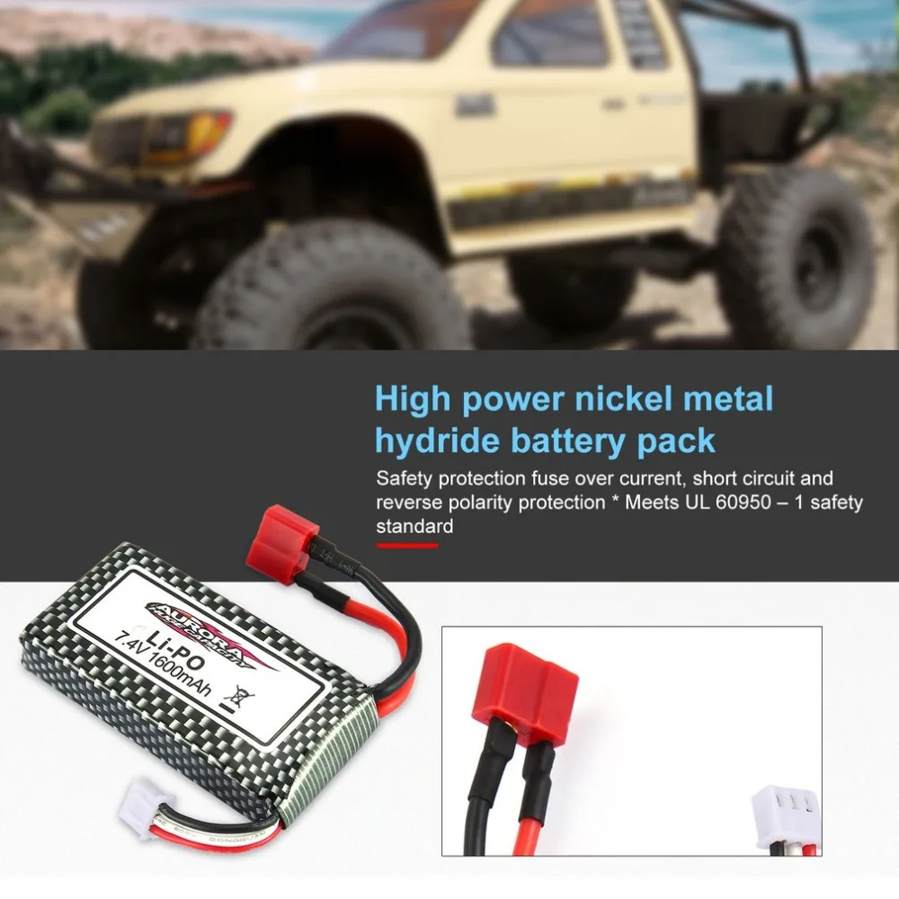 7,4 V литиевая батарея 1600mAh Lipo батарея игрушка батарея модель частей Квадрокоптер аксессуары для XLH 9125 RC автомобиля