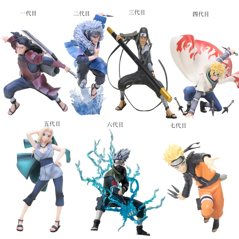 Наруто Shippuden Sarutobi Hiruzen Senju Tobirama Senju Hashirama Namikaze Minato Tsunade хатака Какаси Наруто фигурка игрушки