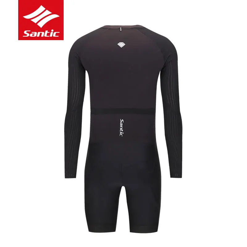 Мужская велосипедная майка Santic, дышащая, Pro Fit, гоночная, мягкая, MTB, Шоссейная, велосипедная, Джерси, быстросохнущая, анти-УФ, с длинным рукавом, велосипедная одежда
