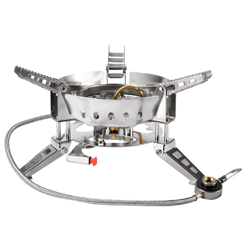 

ABZB-Foldable Split Gas Stove Portable Picnic Windproof Gas Stoves Cooking Bbq Outdoor Camping Hiking Gas Stoves