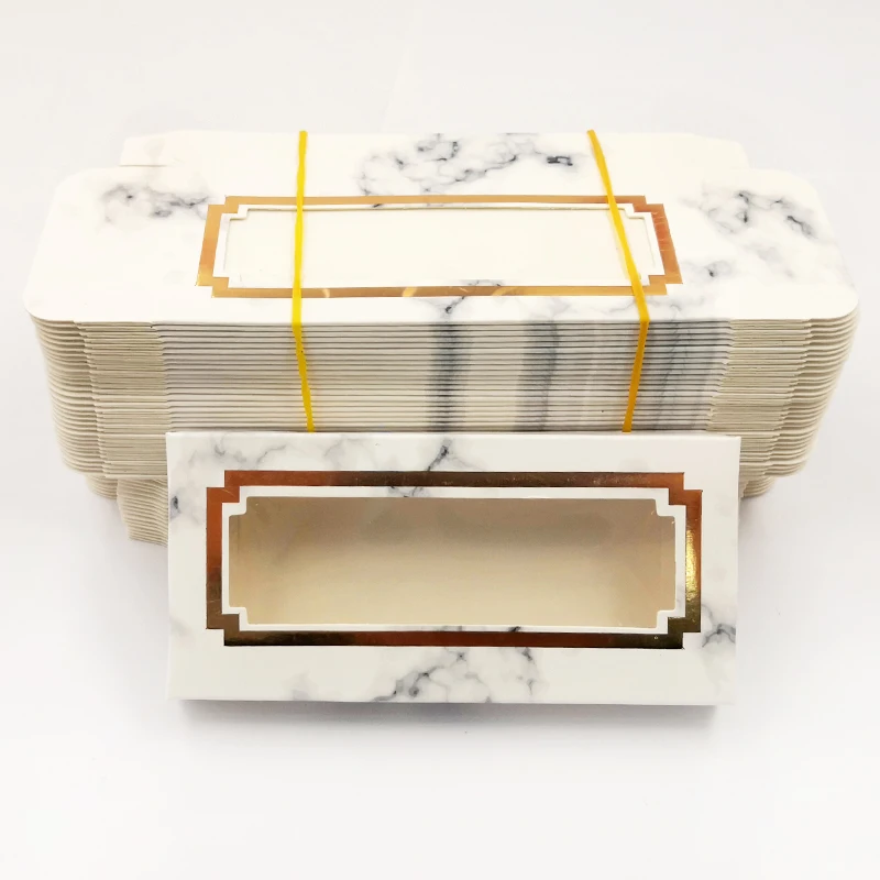 NEW 50 pcs butterfly Eyelash Packaging Box Wholesale Lashes Boxes Empty Package Case 25mm Rectangle | Красота и здоровье